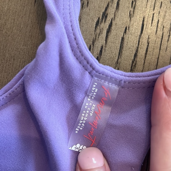 Free People Movement Never Better Square Neck Bra XS NWT Lilac ice - Picture 11 of 12
